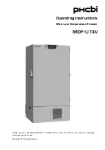 Phcbi MDF-U74V Series Operating Instructions Manual preview