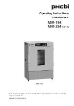 Phcbi MIR-154 Series Operating Instructions Manual preview