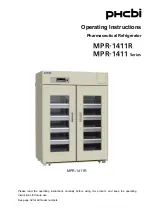 Phcbi MPR-1411 Series Operating Instructions Manual предпросмотр