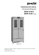 Предварительный просмотр 1 страницы Phcbi MPR-414F Series Operating Instructions Manual