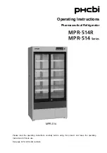 Phcbi MPR-514 Series Operating Instructions Manual preview