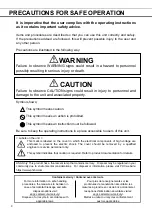 Preview for 4 page of Phcbi MPR-514 Series Operating Instructions Manual