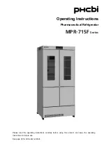 Phcbi MPR-715F Series Operating Instructions Manual предпросмотр