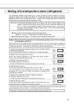 Предварительный просмотр 27 страницы Phcbi MPR-715F Series Operating Instructions Manual