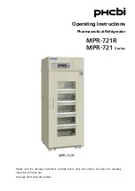 Phcbi MPR-721 Series Operating Instructions Manual preview