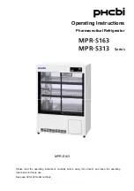 Предварительный просмотр 1 страницы Phcbi MPR-S163 Series Operating Instructions Manual