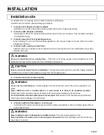 Preview for 14 page of Phcbi PF-L5181W-PA Operating Instructions Manual