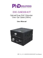 Preview for 1 page of PhD Solutions EXC-DAE300-KIT User Manual