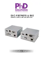 PhD Solutions EXC-P507HDRXE Operation Manual предпросмотр