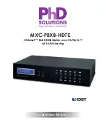 PhD Solutions MXC-P8X8-HDTE Mxc-P8x8-Hdt предпросмотр