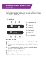 Preview for 2 page of PhDsolutions PHD-HDMIDAC-4KDS Installation Manual