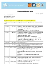 PheeNet WAS-854NP Firmware Release Notes preview