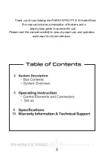 Preview for 3 page of Phenyx PRO PTX-15 Owner'S Manual