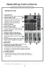 Предварительный просмотр 7 страницы Phenyx PRO PTX-15 Owner'S Manual