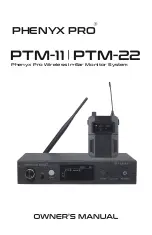 Предварительный просмотр 1 страницы Phenyx PTM-11 Owner'S Manual