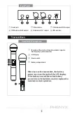 Preview for 5 page of Phenyx PTU-71 Owner'S Manual