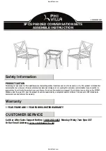 PHI VILLA 3PCS PADDED CONVERSATION SETS Assemble Instruction preview