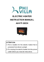 Предварительный просмотр 1 страницы PHI VILLA AH-FP-30CH Instruction Manual