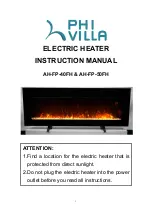 PHI VILLA AH-FP-40FH Instruction Manual preview