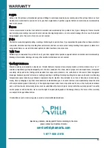 Preview for 32 page of PHI VILLA E02GF-039-BU Use And Care Manual