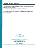 Preview for 14 page of PHI VILLA E02GF030800301-BST Use And Care Manual