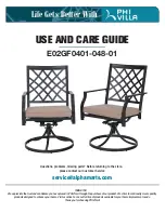 PHI VILLA E02GF0401-048-01 Use And Care Manual preview