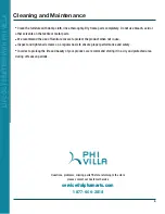 Preview for 6 page of PHI VILLA E02GF096 Use And Care Manual