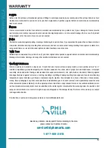 Preview for 16 page of PHI VILLA E02GS010 Use And Care Manual