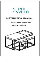 Preview for 1 page of PHI VILLA IF-433A Instruction Manual