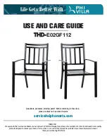 PHI VILLA THD-E02GF112 Use And Care Manual preview