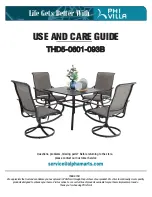 Preview for 1 page of PHI VILLA THD5-0601-093B Use And Care Manual