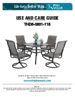 PHI VILLA THD5-0601-115 Use And Care Manual preview