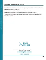 Предварительный просмотр 10 страницы PHI VILLA THD5-0601-115 Use And Care Manual