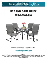 PHI VILLA THD5-0601-118 Use And Care Manual preview