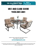 PHI VILLA THD5-0601-3601 Use And Care Manual preview