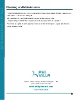 Предварительный просмотр 10 страницы PHI VILLA THD5-0605-3602 Use And Care Manual