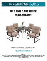 Preview for 1 page of PHI VILLA THD5-078-3601 Use And Care Manual