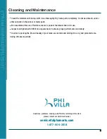 Preview for 9 page of PHI VILLA THD5-095B-097 Use And Care Manual