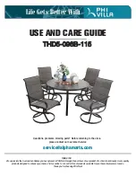 PHI VILLA THD5-096B-115 Use And Care Manual preview