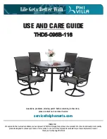 PHI VILLA THD5-096B-116 Use And Care Manual preview