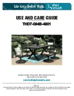 PHI VILLA THD7-094B-4901 Use And Care Manual preview