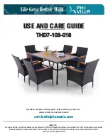 PHI VILLA THD7-103-018 Use And Care Manual preview