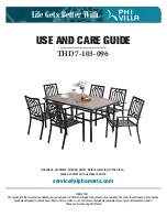 PHI VILLA THD7-103-096 Use And Care Manual preview