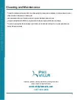 Preview for 9 page of PHI VILLA THD7-103-096 Use And Care Manual