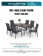 PHI VILLA THD7-103-321 Use And Care Manual preview