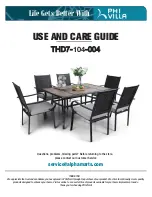 PHI VILLA THD7-104-004 Use And Care Manual preview