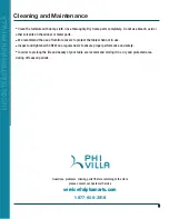 Preview for 9 page of PHI VILLA THD7-322-115 Use And Care Manual