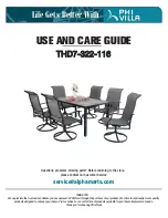 PHI VILLA THD7-322-116 Use And Care Manual preview