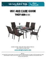 Preview for 1 page of PHI VILLA THD7-326-350 Use And Care Manual