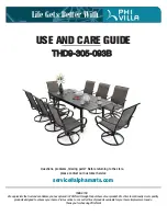 Preview for 1 page of PHI VILLA THD9-305-093B Use And Care Manual